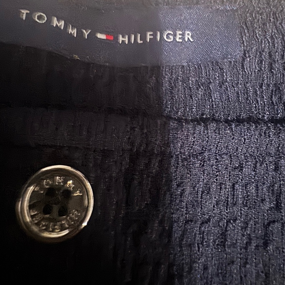 Tommy Hilfiger navy button front top